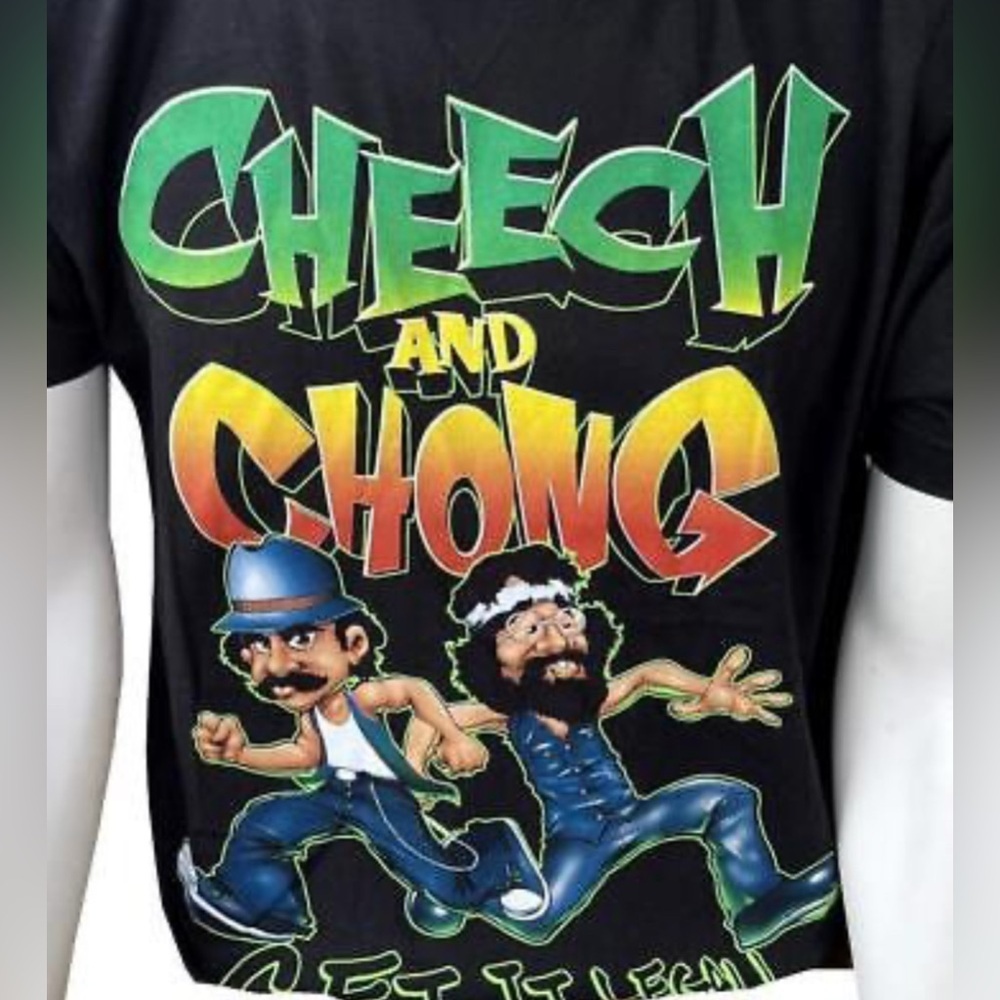 Cheech and Chong Black graphic Tee